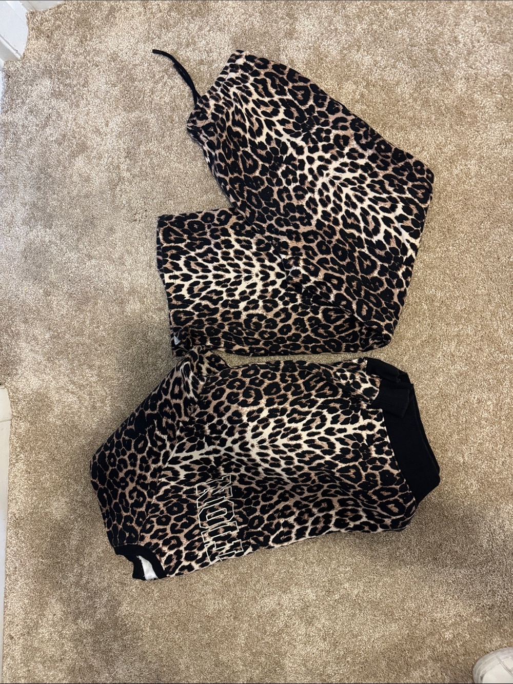 Muscle Nation Leopard Print sweats